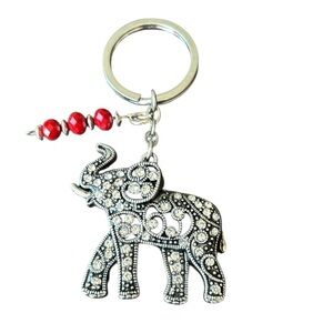 Good Luck Rhinestone‎ Elephant Key Chain